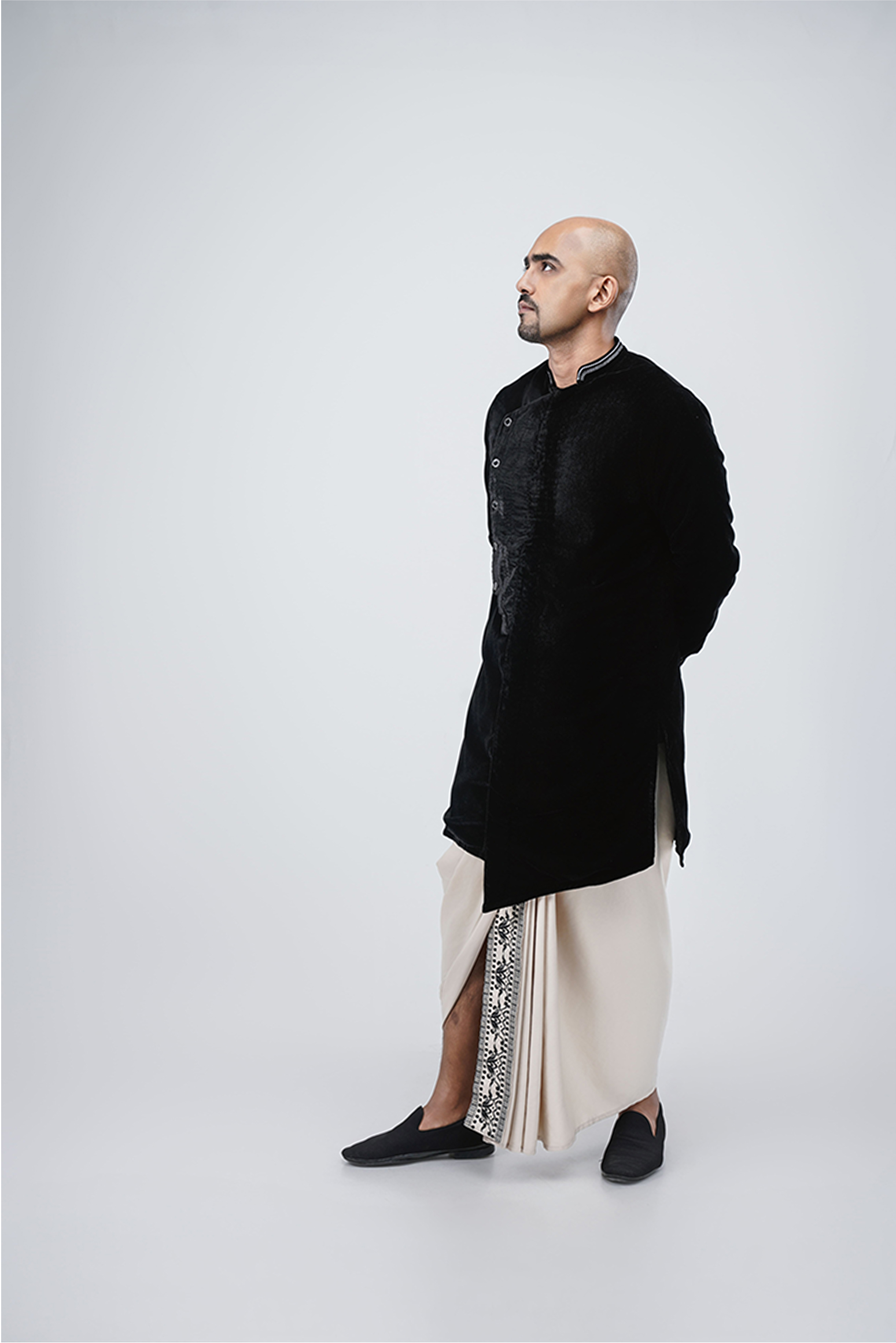 Modern Black Kurta