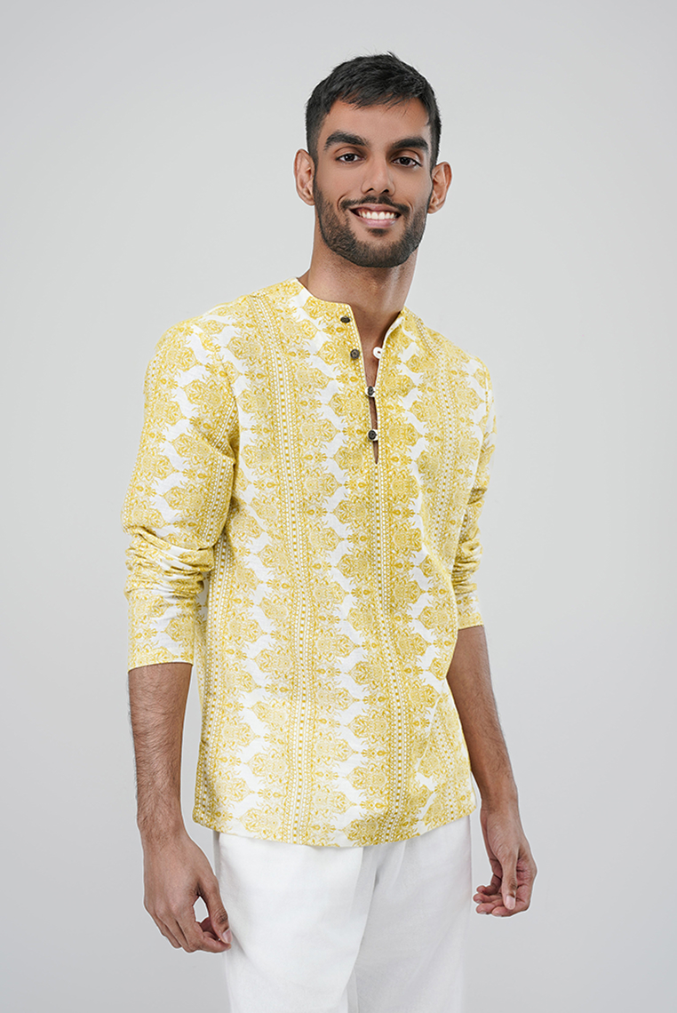 Black traditional menswear outfit